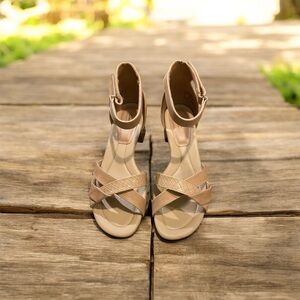 Clarks Beige Strappy Sandals